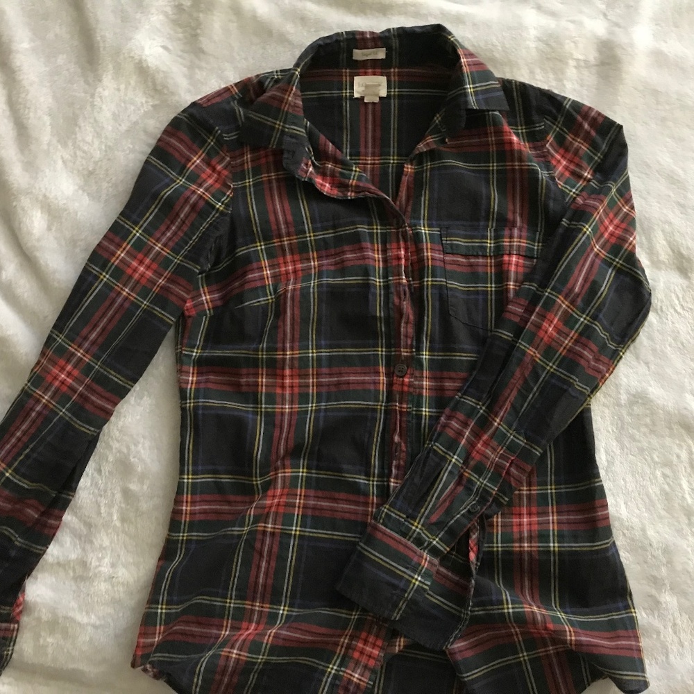 J. Crew Plaid Button Down Shirt